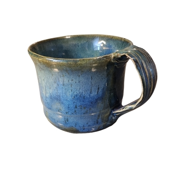 Other - Handcrafted Blue Ceramic Mug